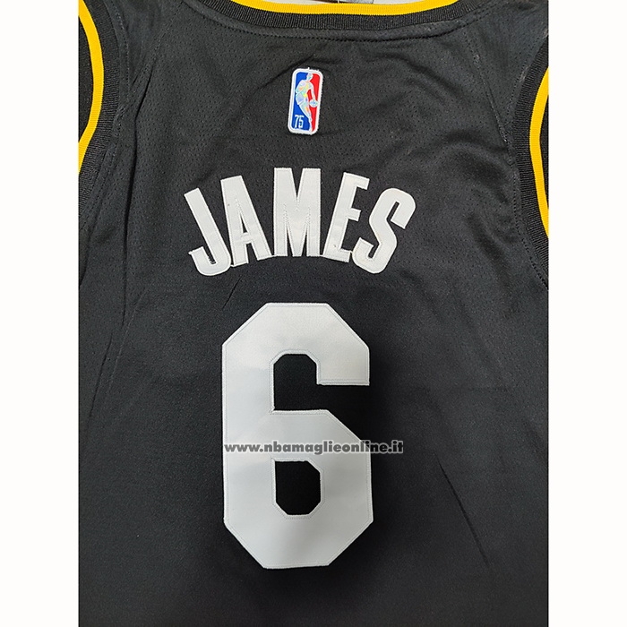 Maglia Los Angeles Lakers LeBron James #6 Select Series 2022 Nero